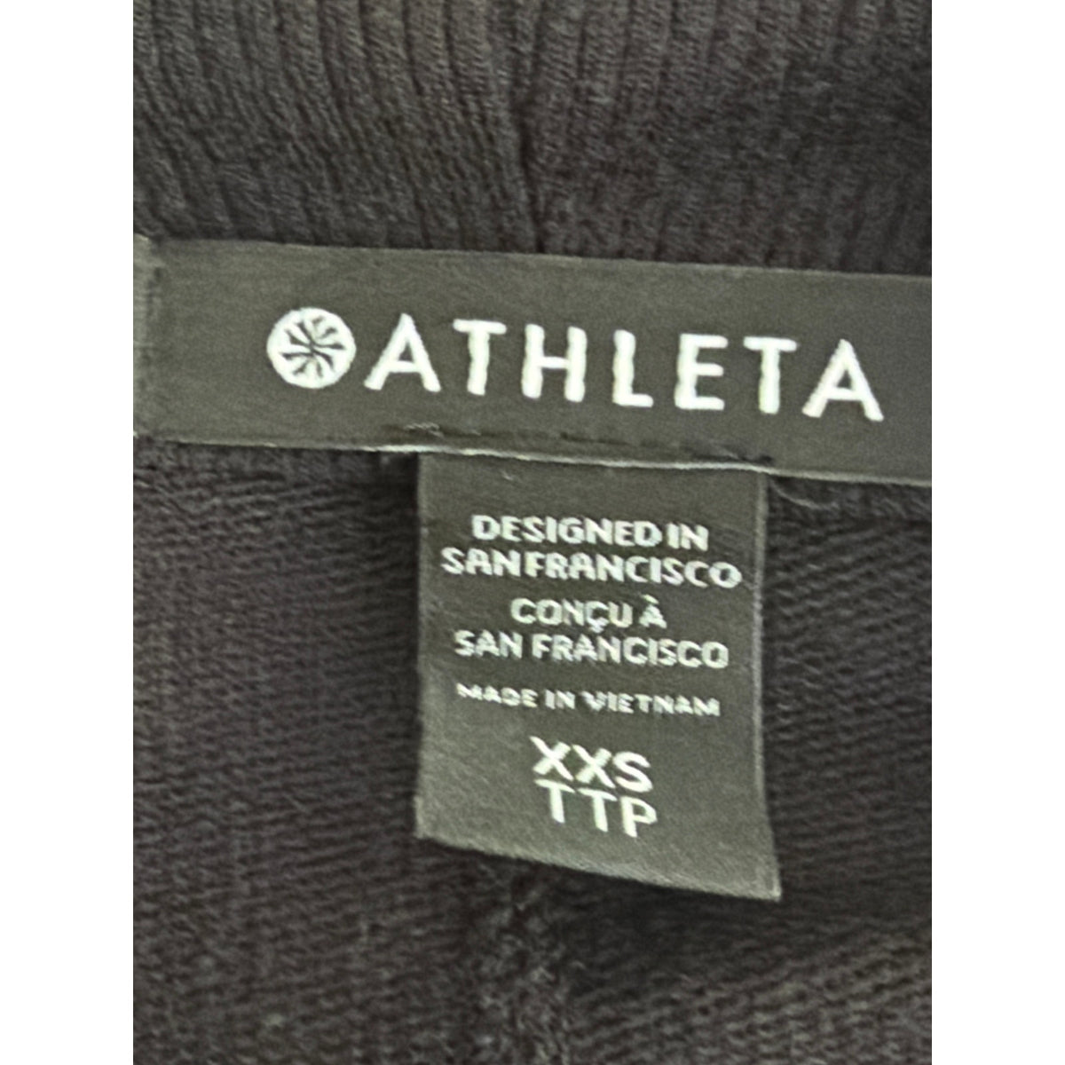 Athleta Black Open Cardigan Sweater Lightweight Size XXS