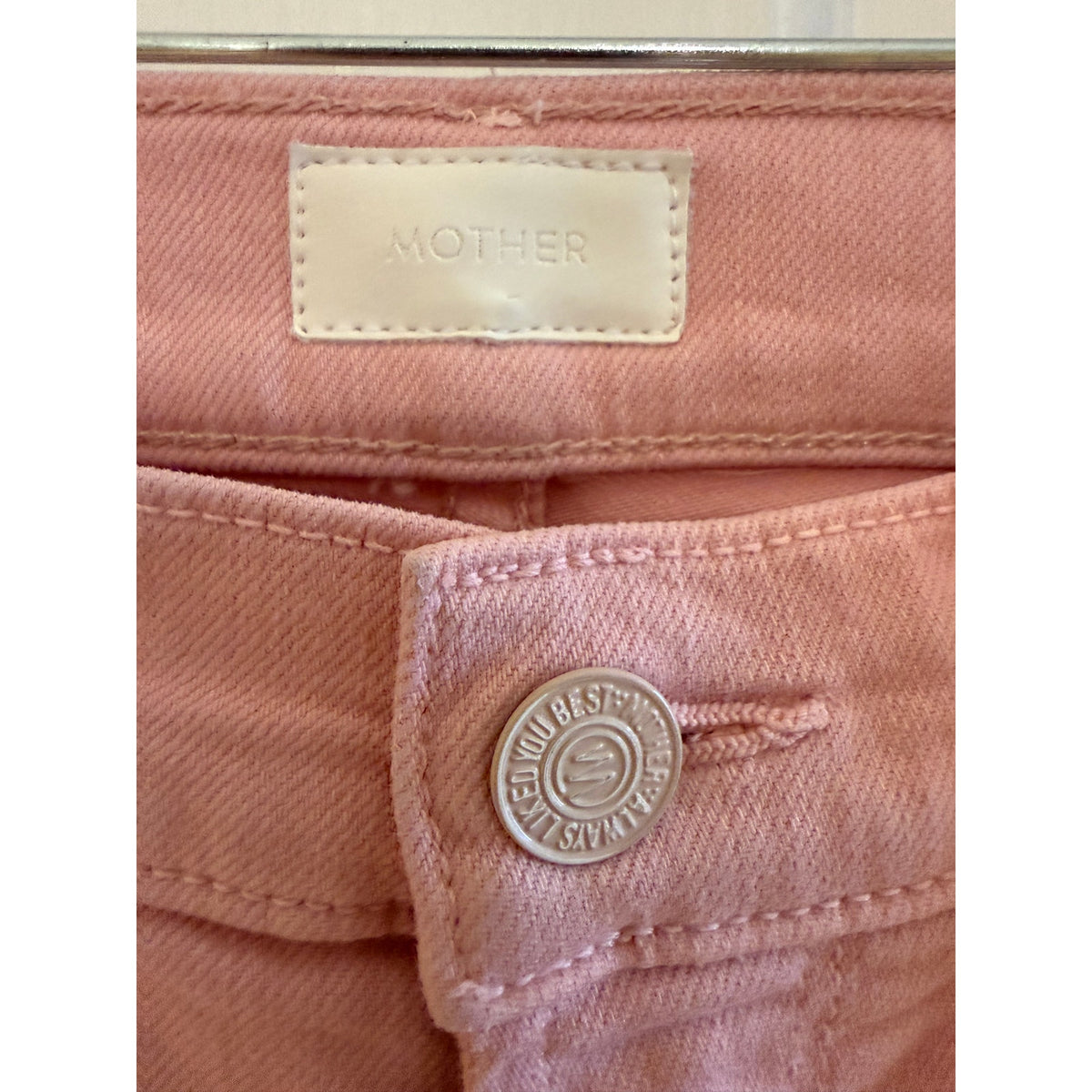 Mother Jeans Pink Mid-Rise Dazzler Ankle - Size 25