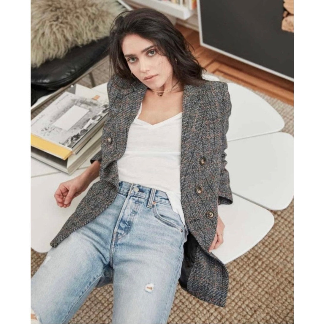 Heartloom Ivy double breasted plaid blazers small