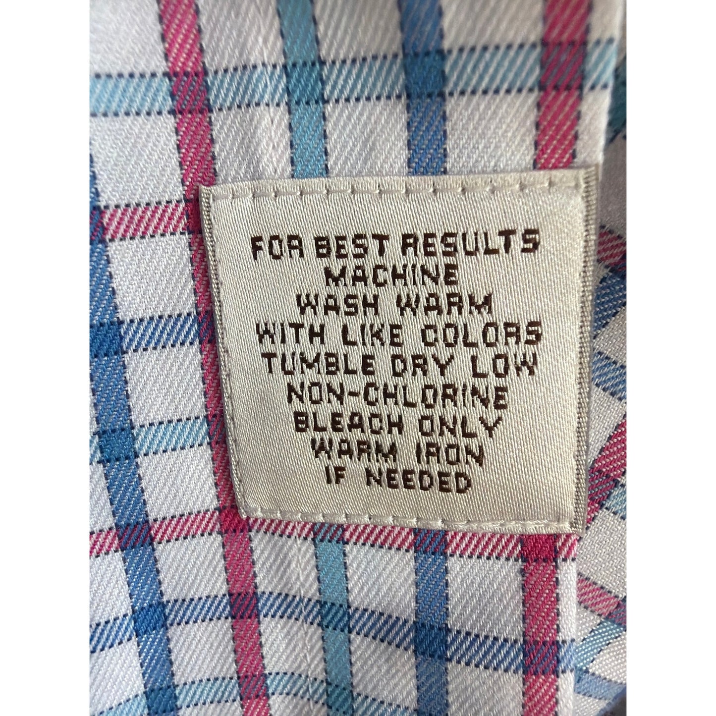 Peter Millar Shirt Mens XL Blue Pink White Geometric Pattern Casual Button Down