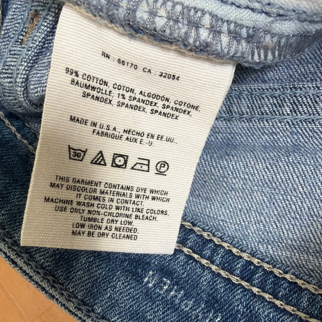 Pilcro & the Letterpress "Hyphen" Mid Rise Distressed Jean Shorts - Size 27 (Made in USA)