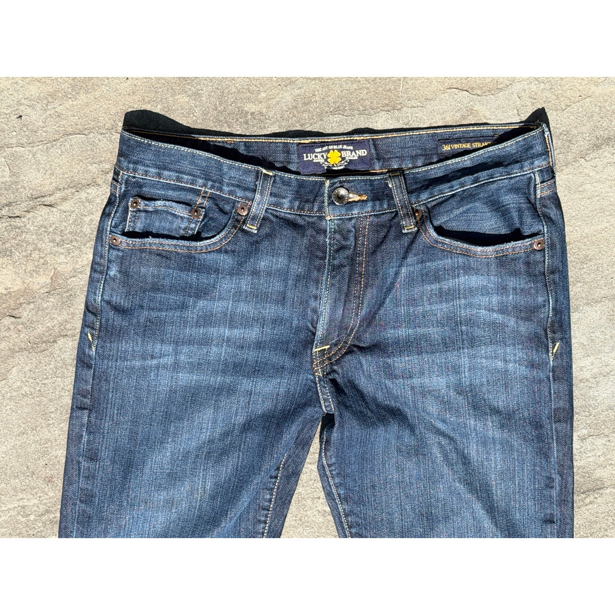 Lucky Brand High Rise Bridgette Crop Flare Jeans Size 12 / 31 Medium Wash Raw Hem