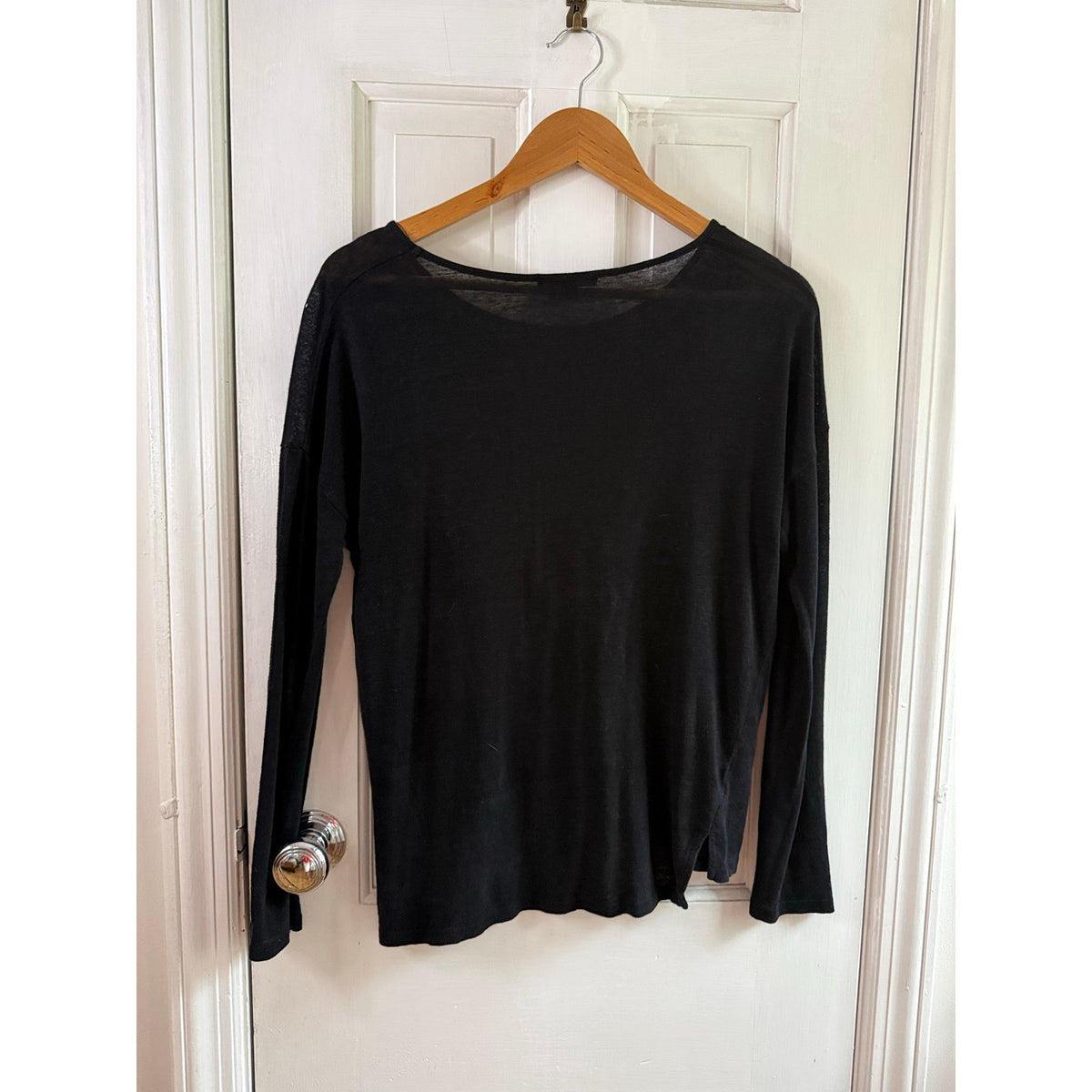 Vince Grey Cashmere Blend Knit Sweater Pullover Womens Size XS Extra Small EUC