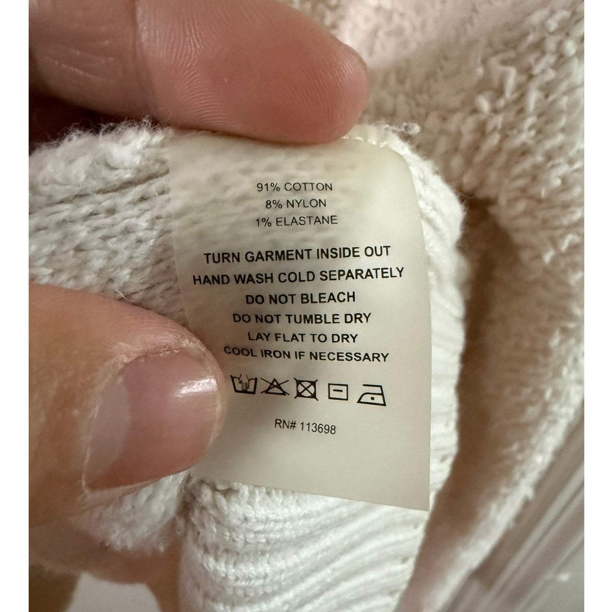 Margaret O’Leary White Zip-Up Jacket Size Medium EUC
