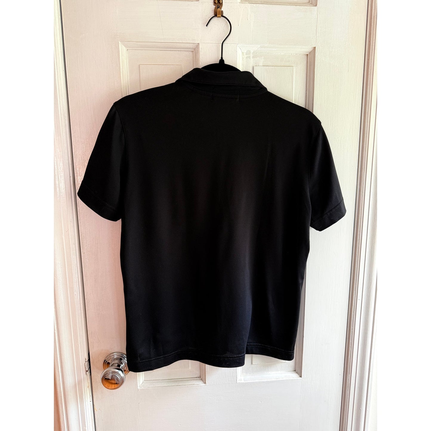 Tehama Nancy Haley Vintage Luxury Black Polo Shirt - Size Medium - EUC