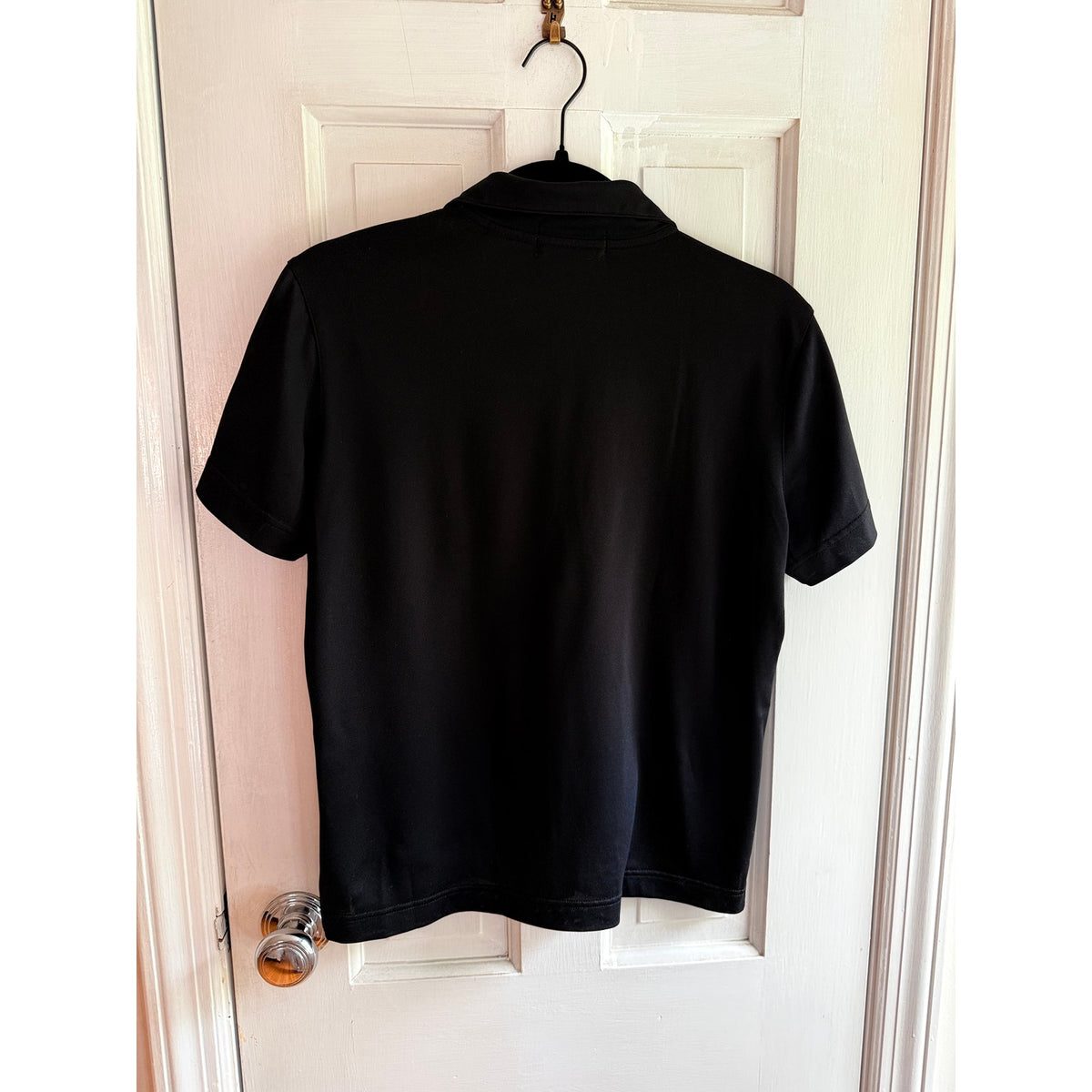 Tehama Nancy Haley Vintage Luxury Black Polo Shirt - Size Medium - EUC