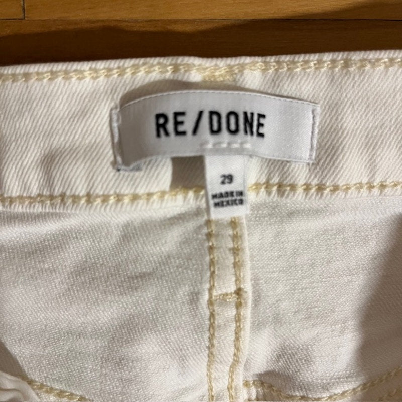 Re-done White Jeans - Fair Condition - Size 29