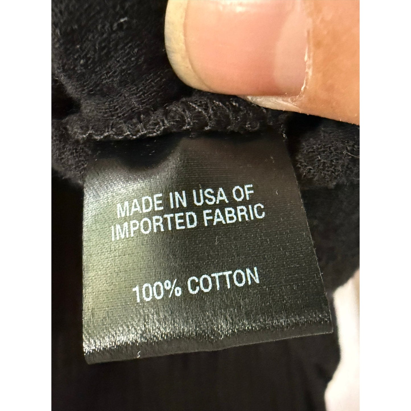 Drew Size XS Black Cotton Blouse Top Made In USA Scoop Neck