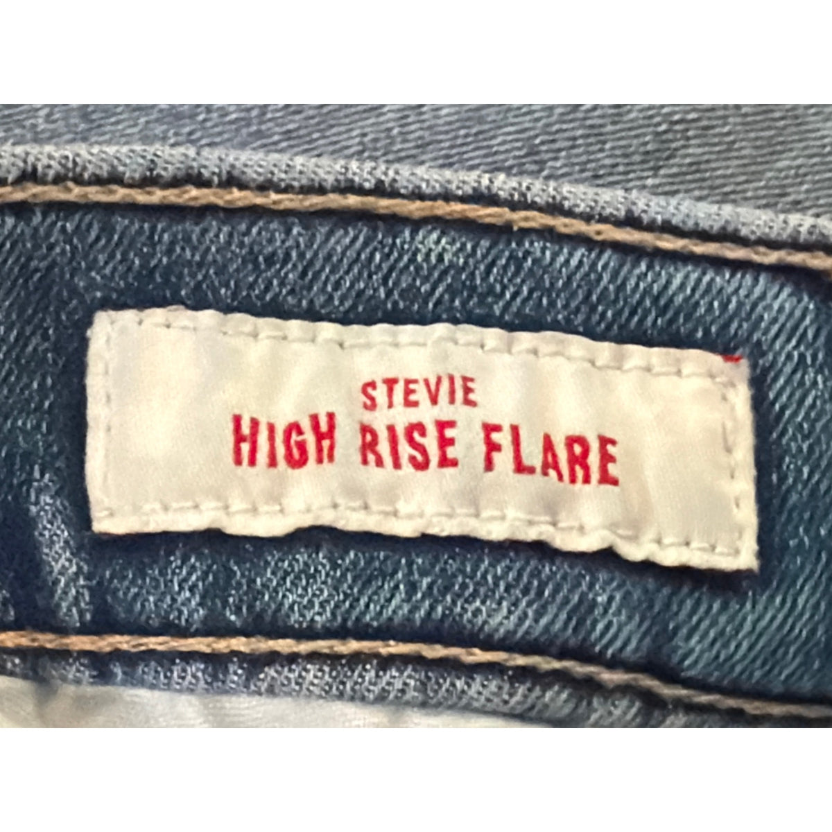 Lucky Brand High Rise Bridgette Crop Flare Jeans Size 12 / 31 Medium Wash Raw Hem