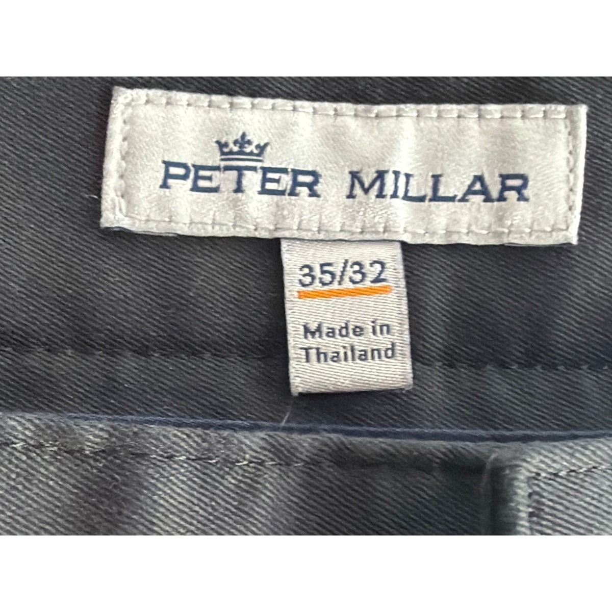 Peter Millar Size 34 White Straight Leg Trousers With Striped Lining