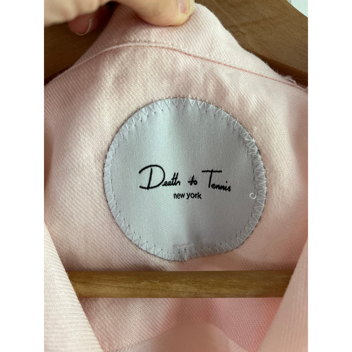 Rare DEATH TO TENNIS 100% Linen Embroidered Shirt XS (Boxy Fit) - 🎾🚫