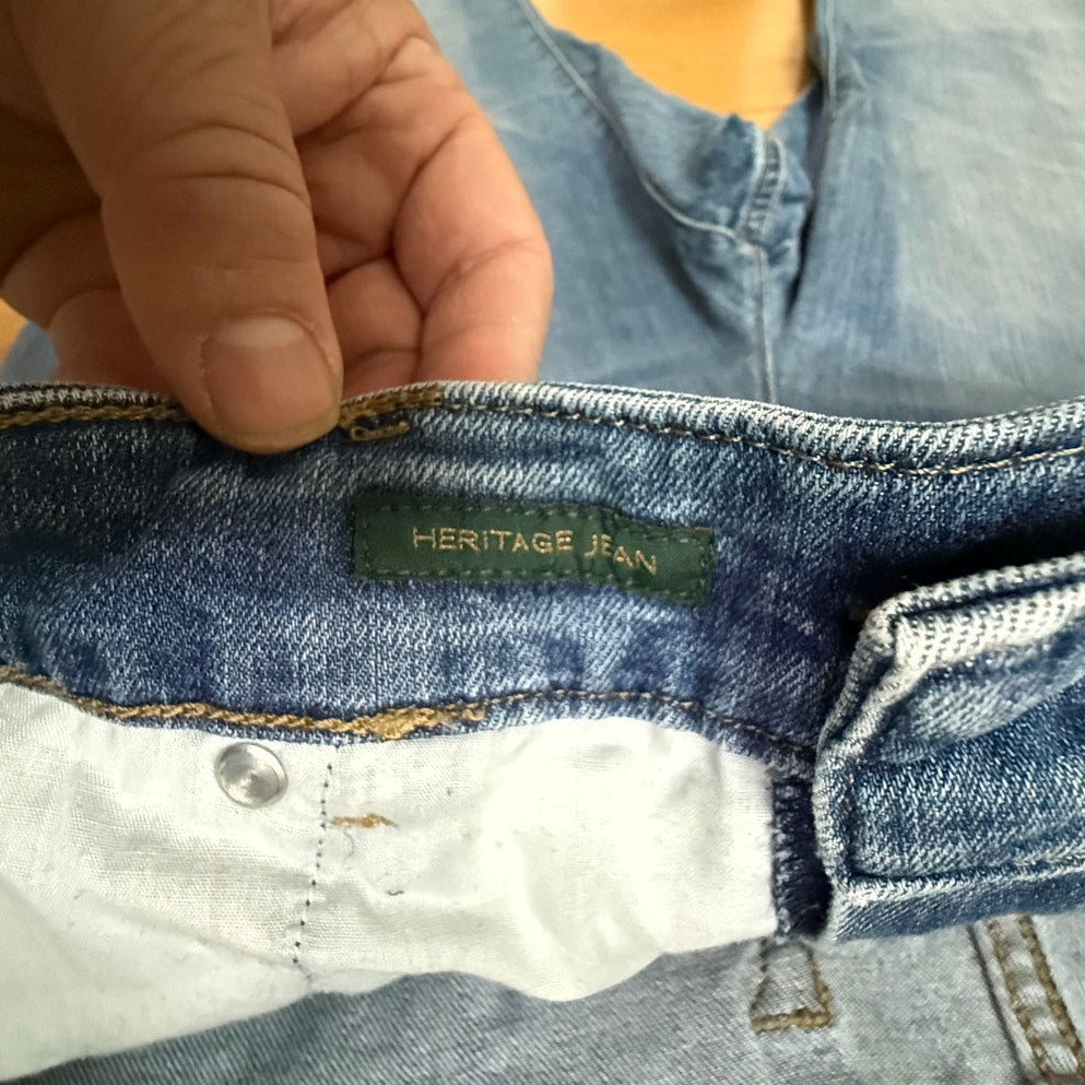 Lauren Ralph Lauren LRL Heritage Straight Leg Jeans Blue Size 14 EUC Classic