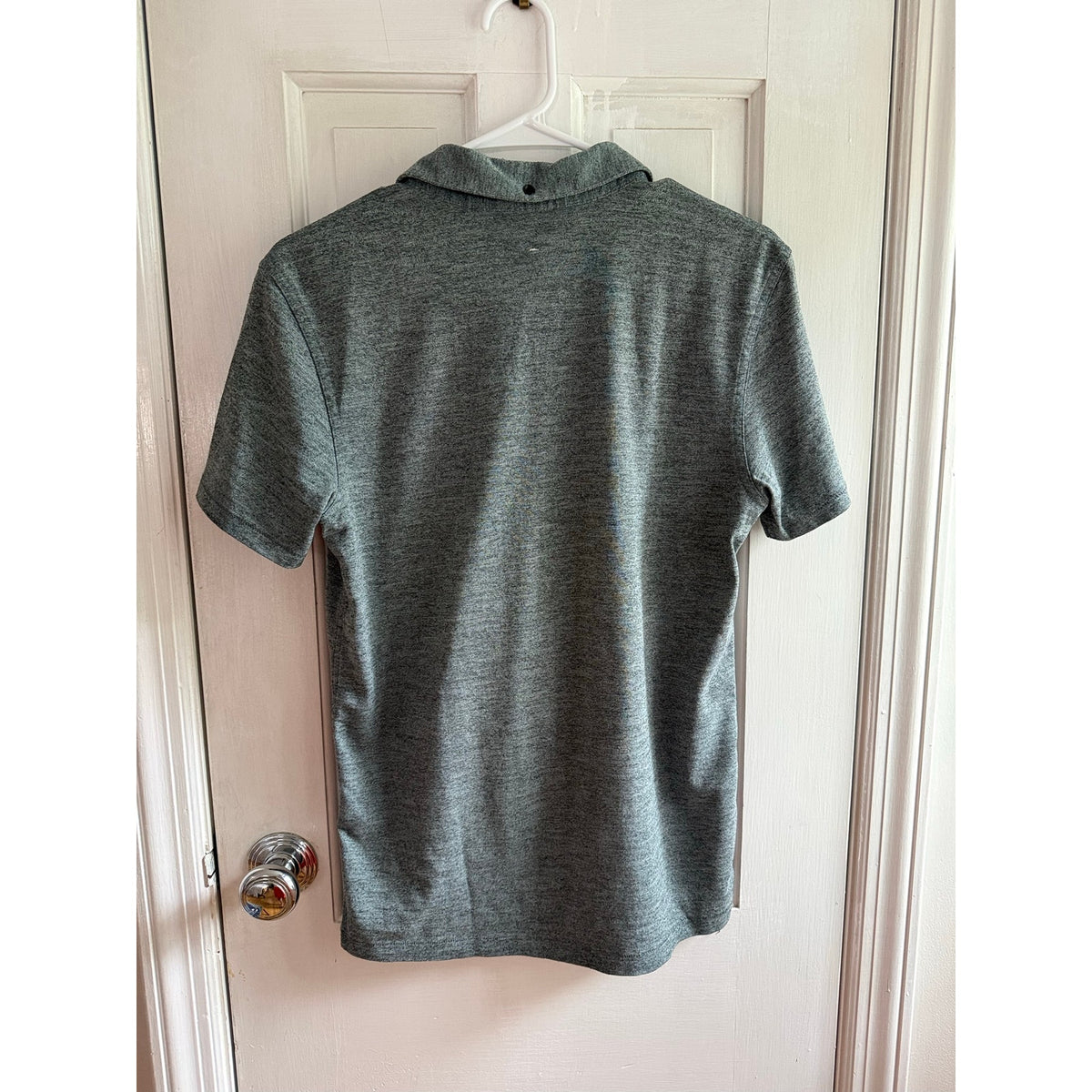 Rag & Bone Handmade Polo Men's Small Grey Knit Short Sleeve