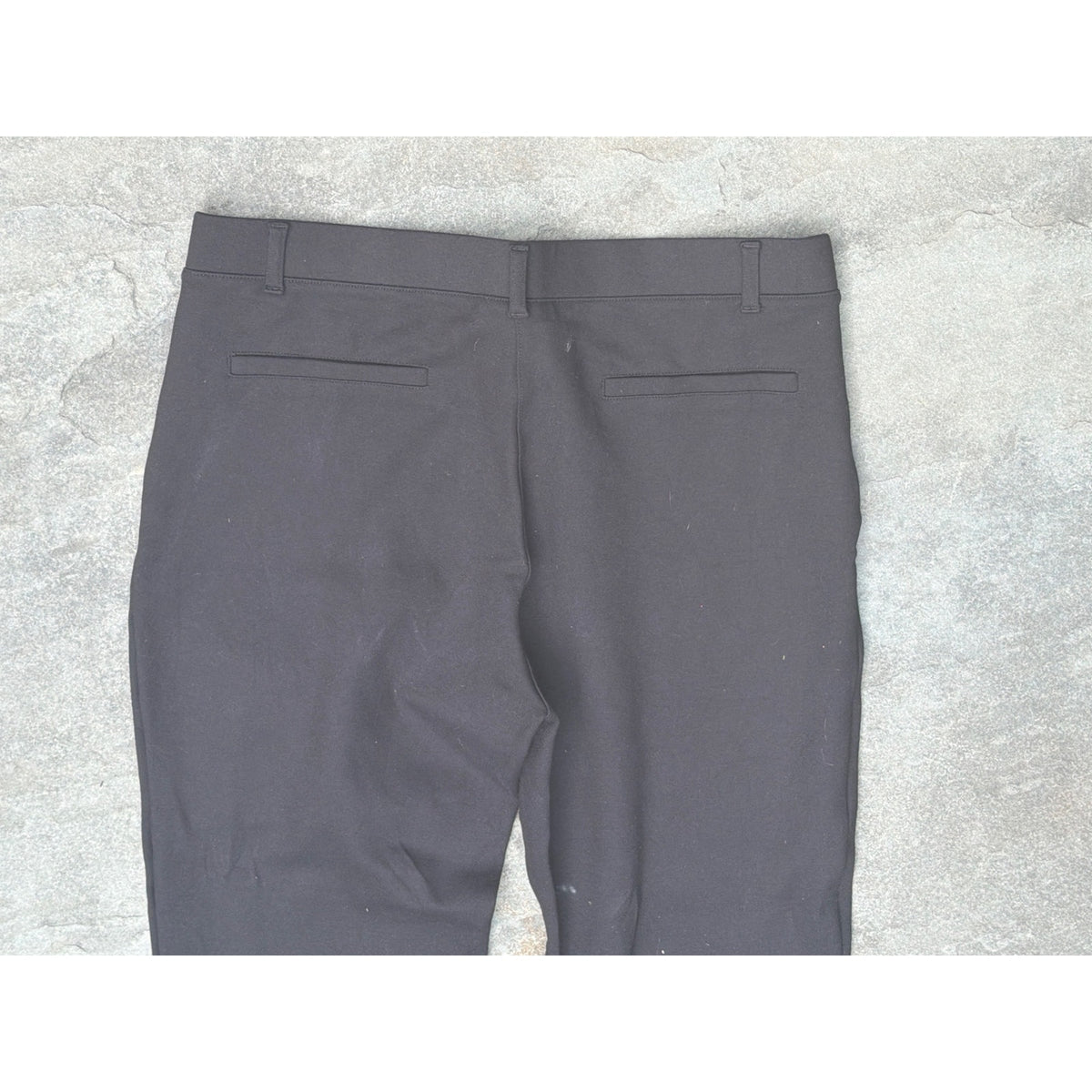 Quince Ultra-Stretch Ponte Straight Leg Pants Womens Large Black Trousers L NWT