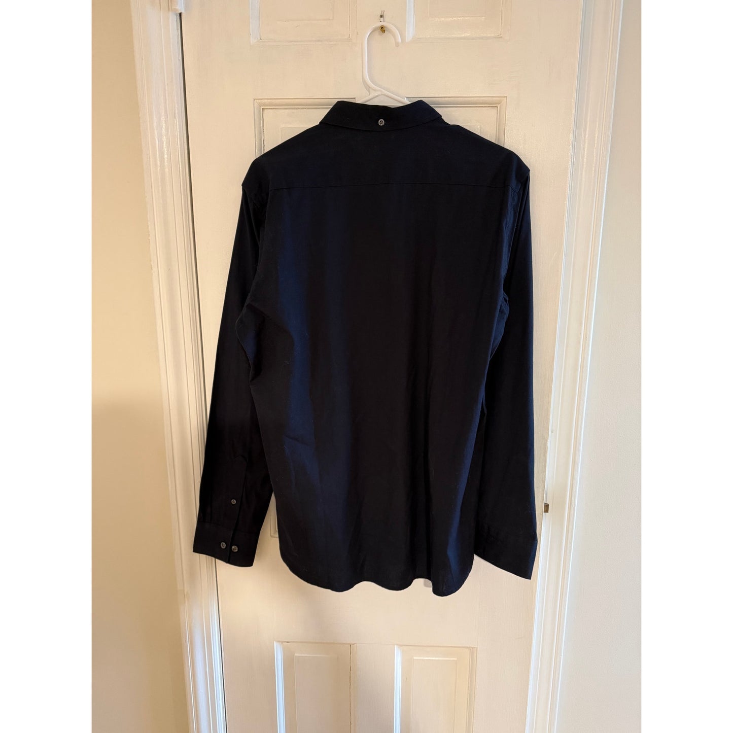 French Connection Men's Black Button Down Shirt Medium