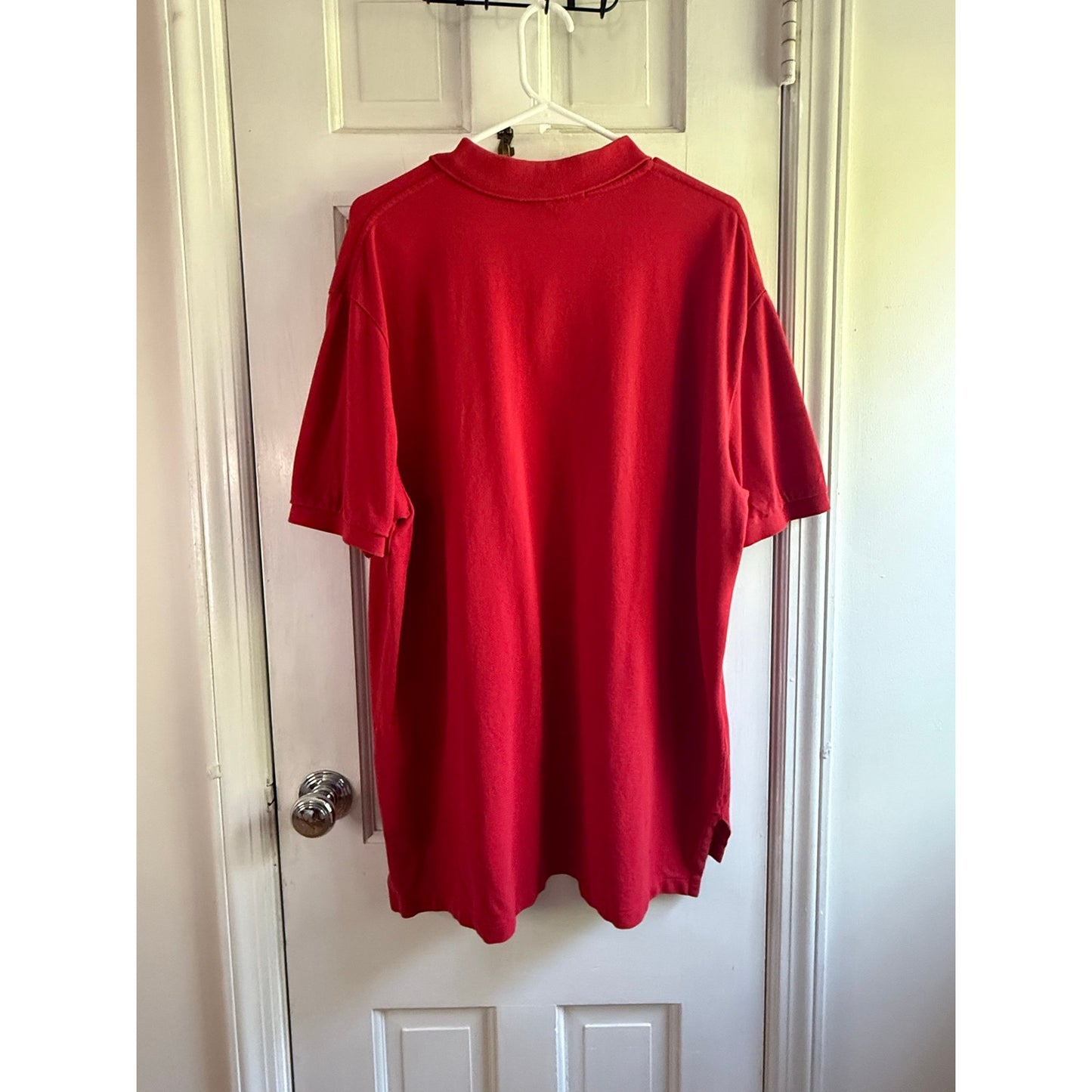 Vintage Polo Ralph Lauren Red Polo Shirt Men's Blue Pony XL