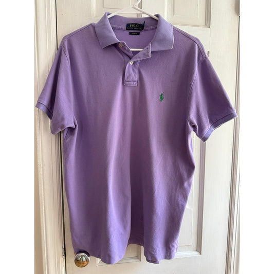 Polo Ralph Lauren Purple Polo Shirt Men's Green Pony