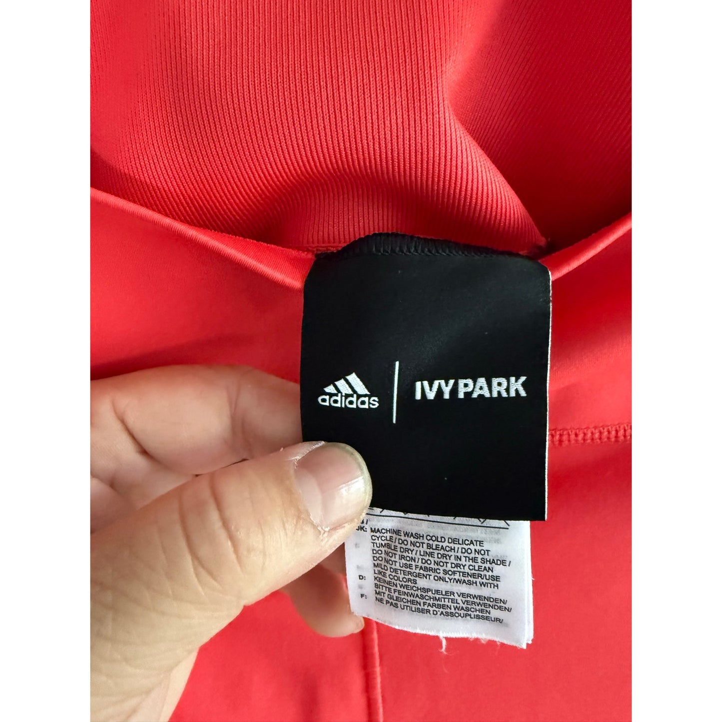 Adidas Ivy Park Leggings Small Red High Waisted Tights/Leggings DEADSTOCK
