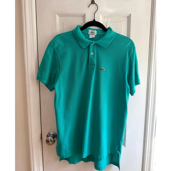 Vintage IZOD Lacoste Teal Polo Shirt Men's Shirt Made In USA