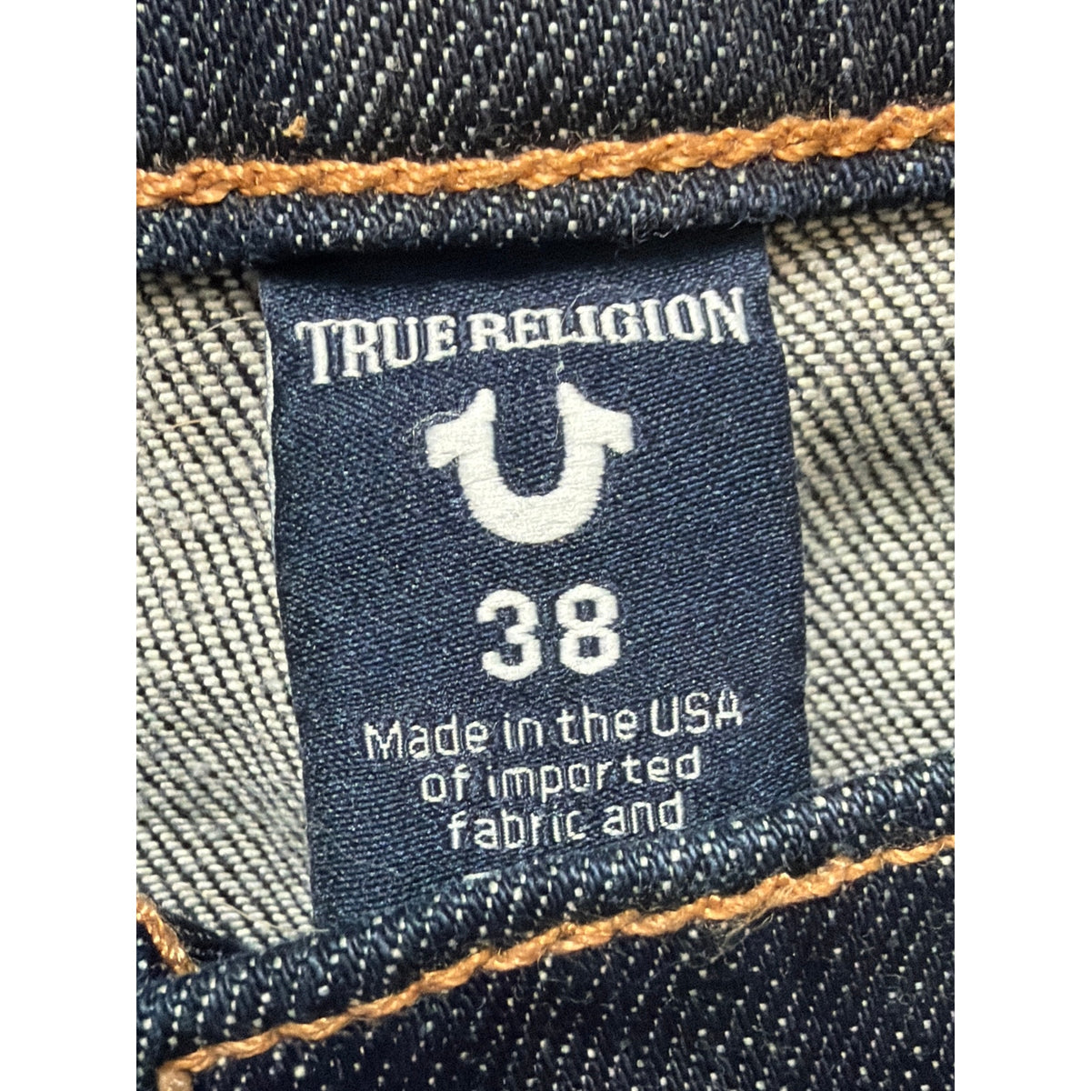 True Religion Geno  Jeans Mens 38 Dark Wash MADE IN USA