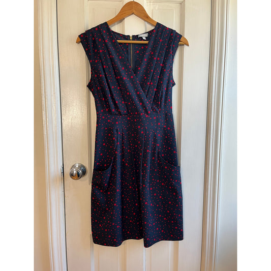 Anthropologie Tabitha Polka Dot Retro Fit & Flare Dress Size 2 - Vintage Aesthetic