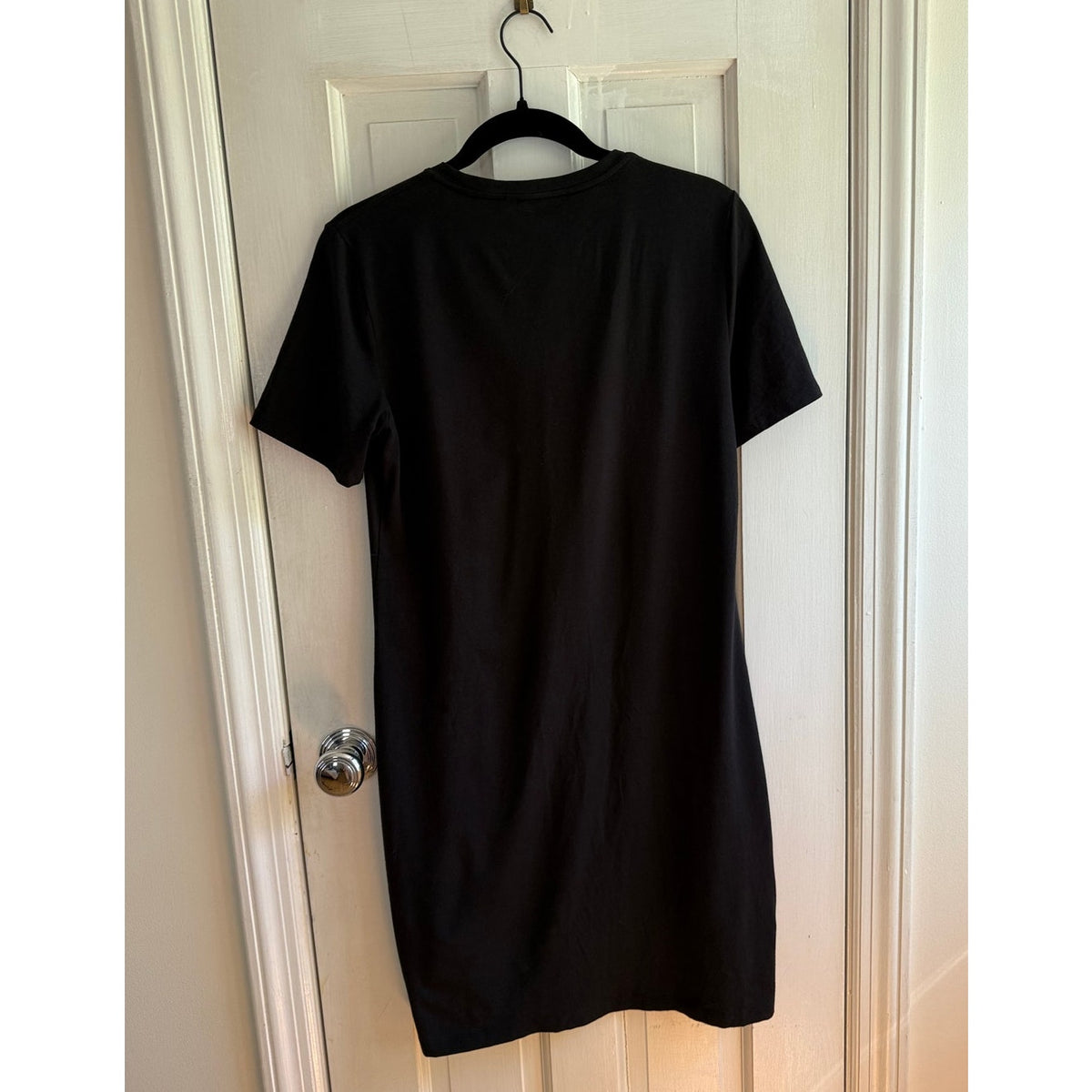 Theory Black Rubric Crew Neck Short Sleeve T-Shirt Dress Size Medium EUC