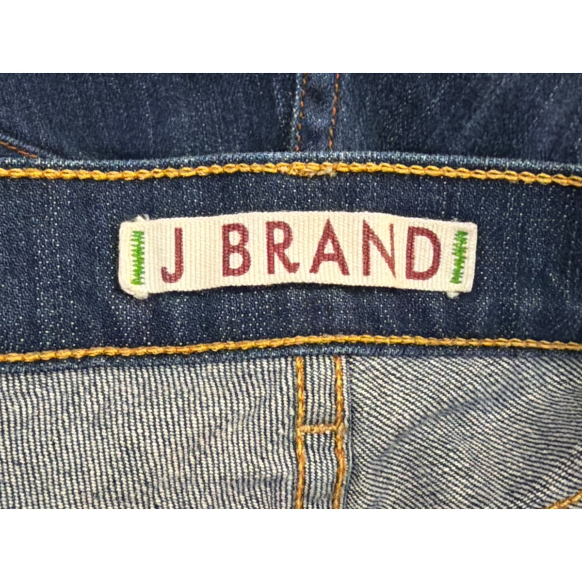 J Brand Low Rise Straight Leg Jeans Dark Wash Blue Size 28