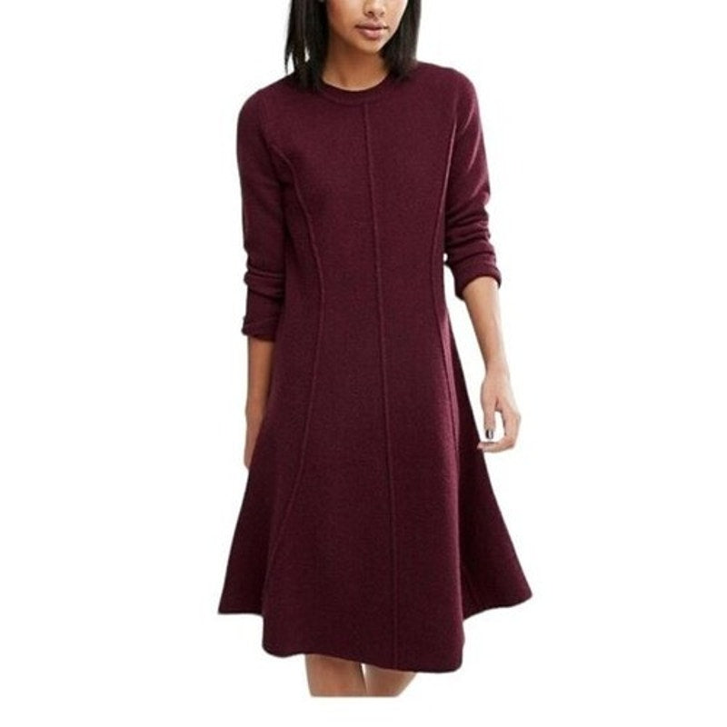 Whistles Seymour Flair Wool Sweater Dress- US 10, EU 42