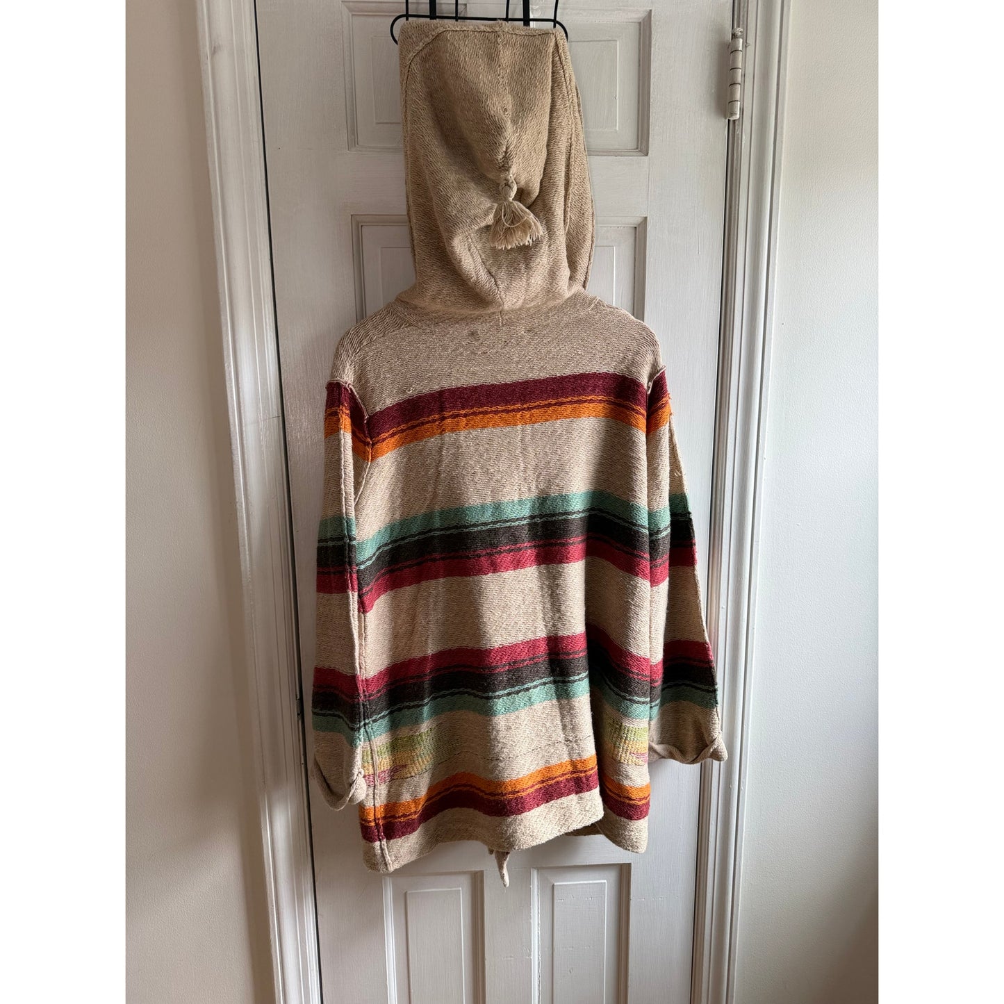 Vintage Ralph Lauren Southwestern Hooded Knit Toggle Cardigan