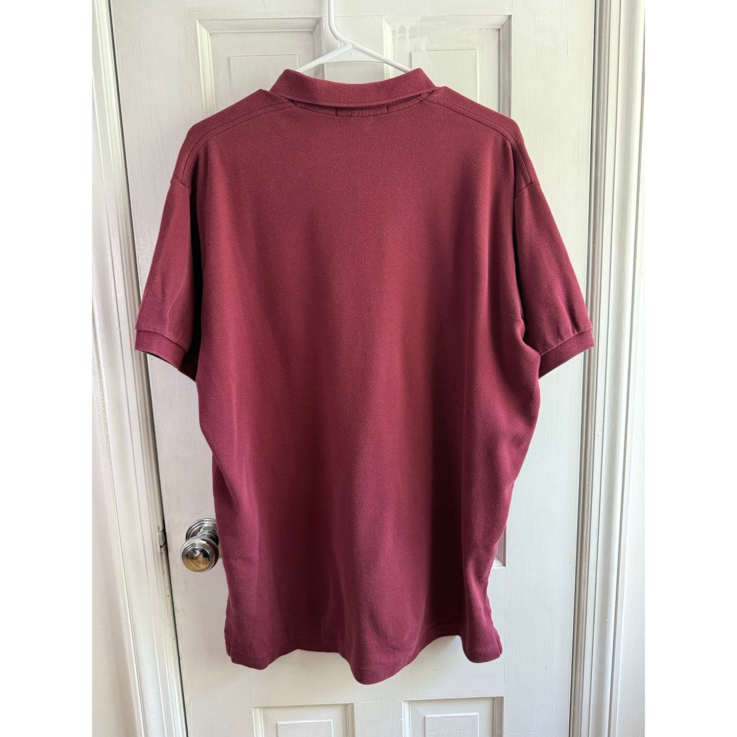Polo Ralph Lauren Wine Polo Shirt Men's Green Pony Large