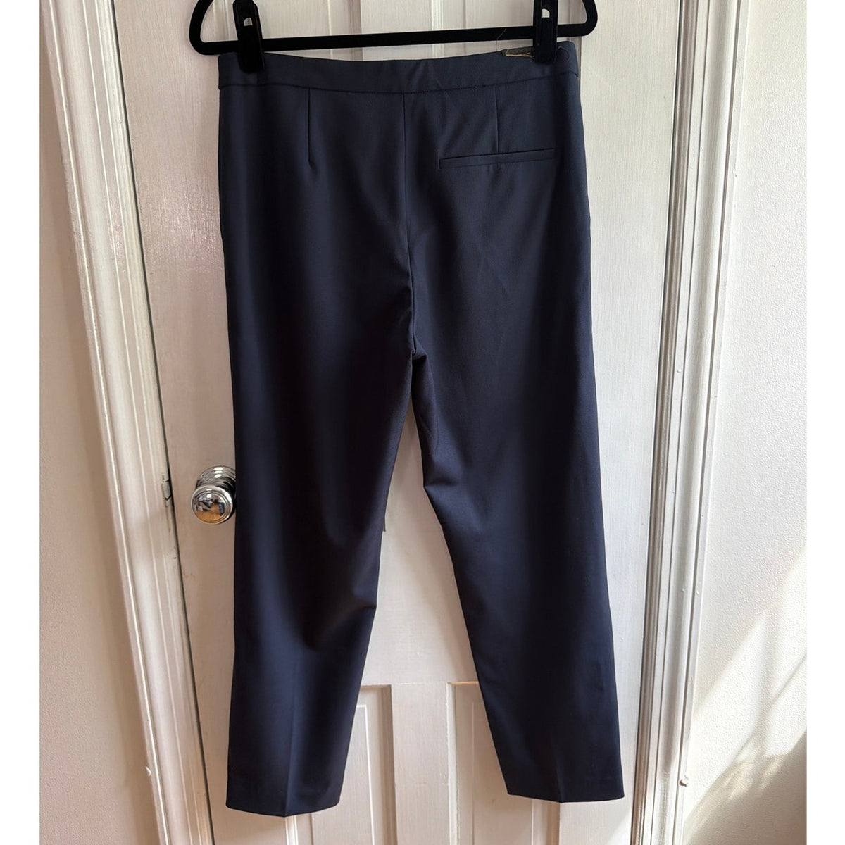 Aritzia Babaton Size 8 High Rise Slim Fit Navy Blue Trousers