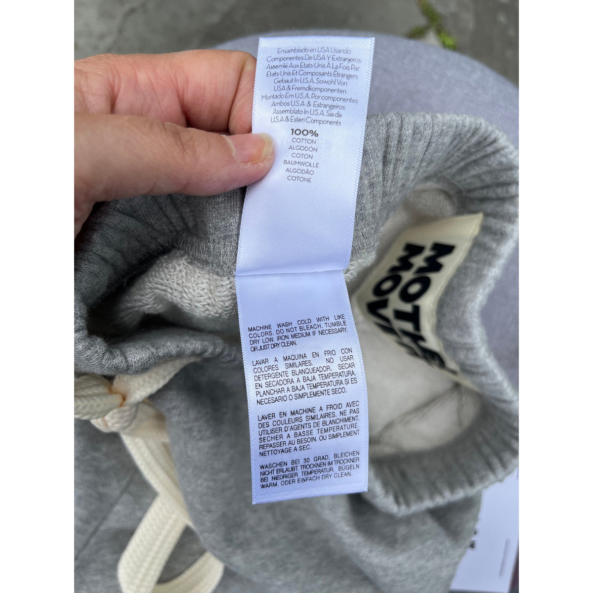 MOTHER Move It The Bender Ankle Sweatpants Heather Grey Small NWT
