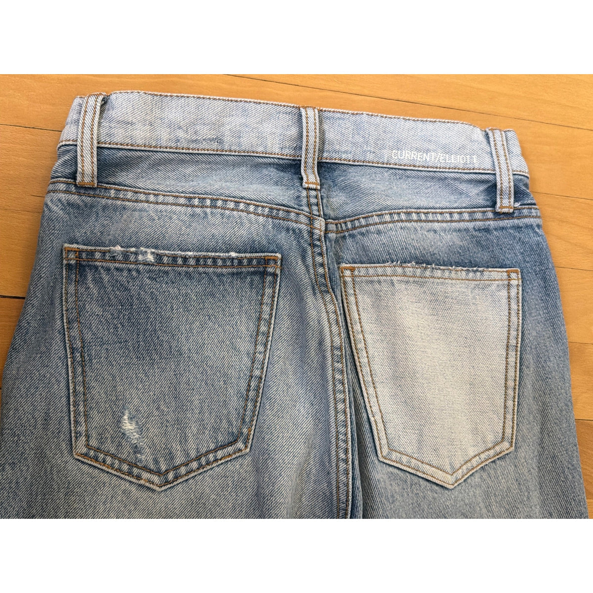 NWT Current/Elliott The Stiletto Skinny Jeans - Distressed Blue - Women’s Size 25