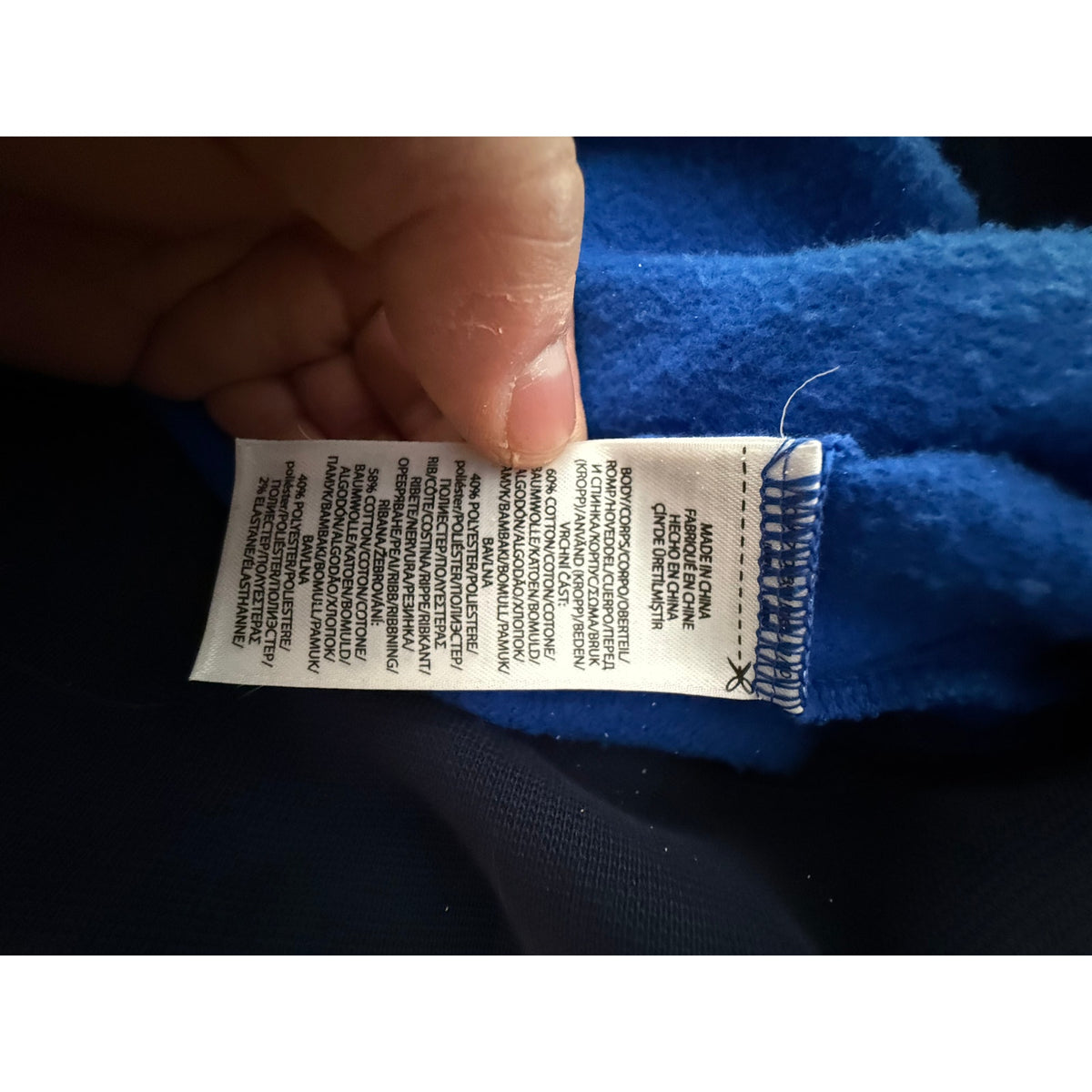 Polo Ralph Lauren "Polo Team" Blue Fleece Full-Zip Hoodie Size Medium