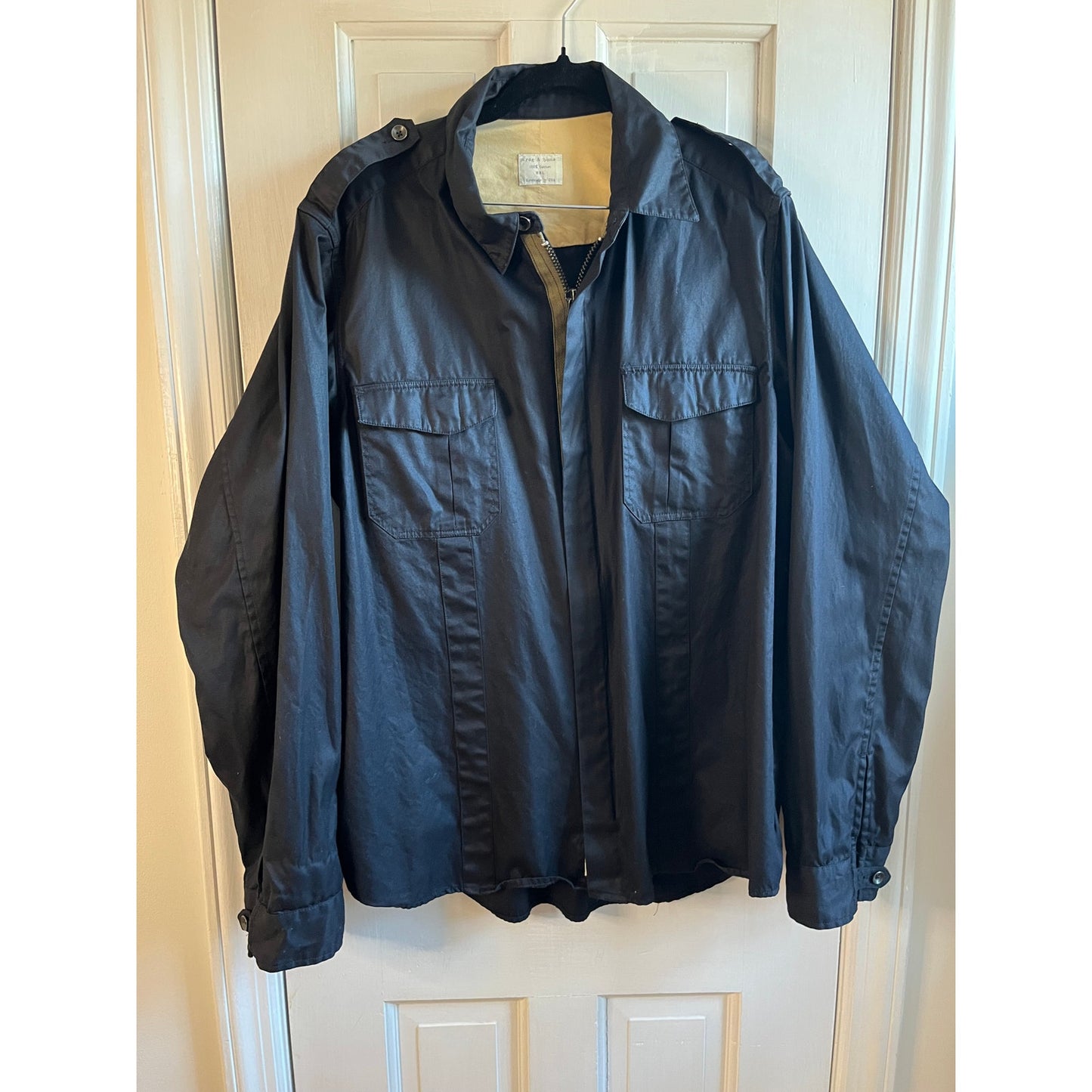 rag & bone Men's Technical Zip Navy Jacket | Spring Windbreaker | XXL tag, really a Large!