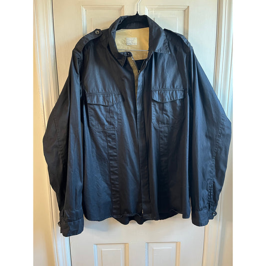 rag & bone Men's Technical Zip Navy Jacket | Spring Windbreaker | XXL tag, really a Large!