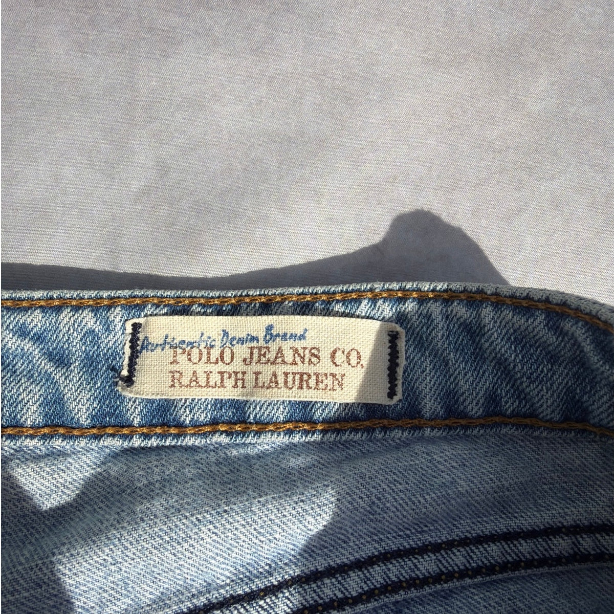 Polo Ralph Lauren Jeans Womens 6L Saturday Style Light Wash Midrise Ripped Blue