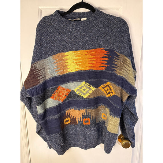 Vintage DIstressed FIume Coogie Style Sweater - Size Large