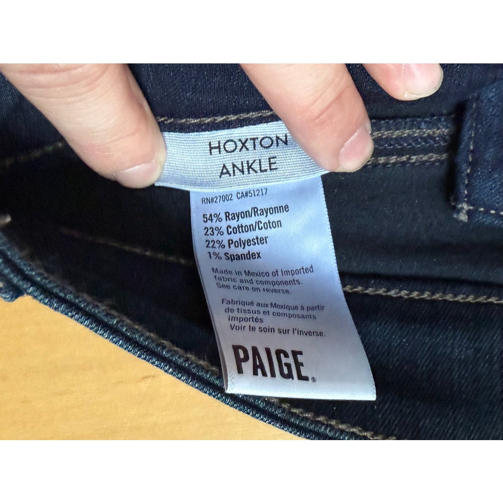 NWT PAIGE Hoxton Ankle High-Rise Skinny Jeans – Mona Size 24