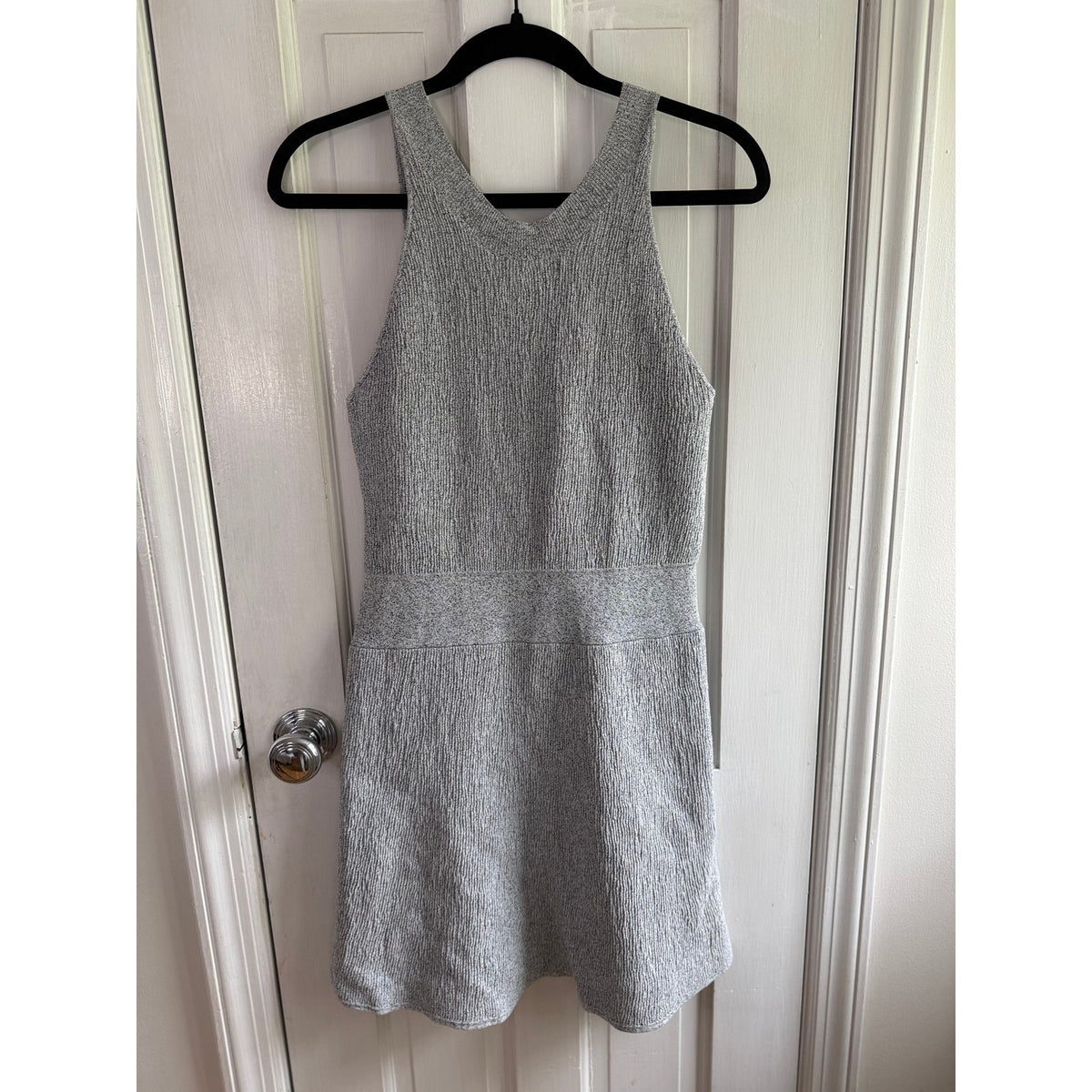 3.1 Phillip Lim Grey Sparkle Knit Dress | Med | Fit & Flare