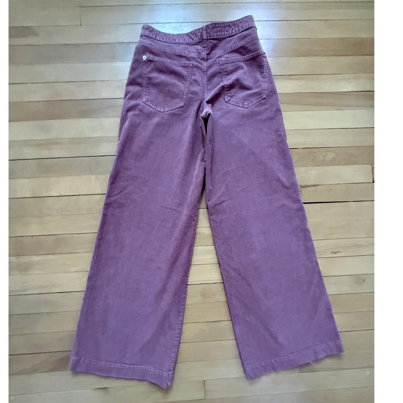 Pilcro Anthropologie Pink Corduroy Wide Leg Pants Size 27 EUC High Rise