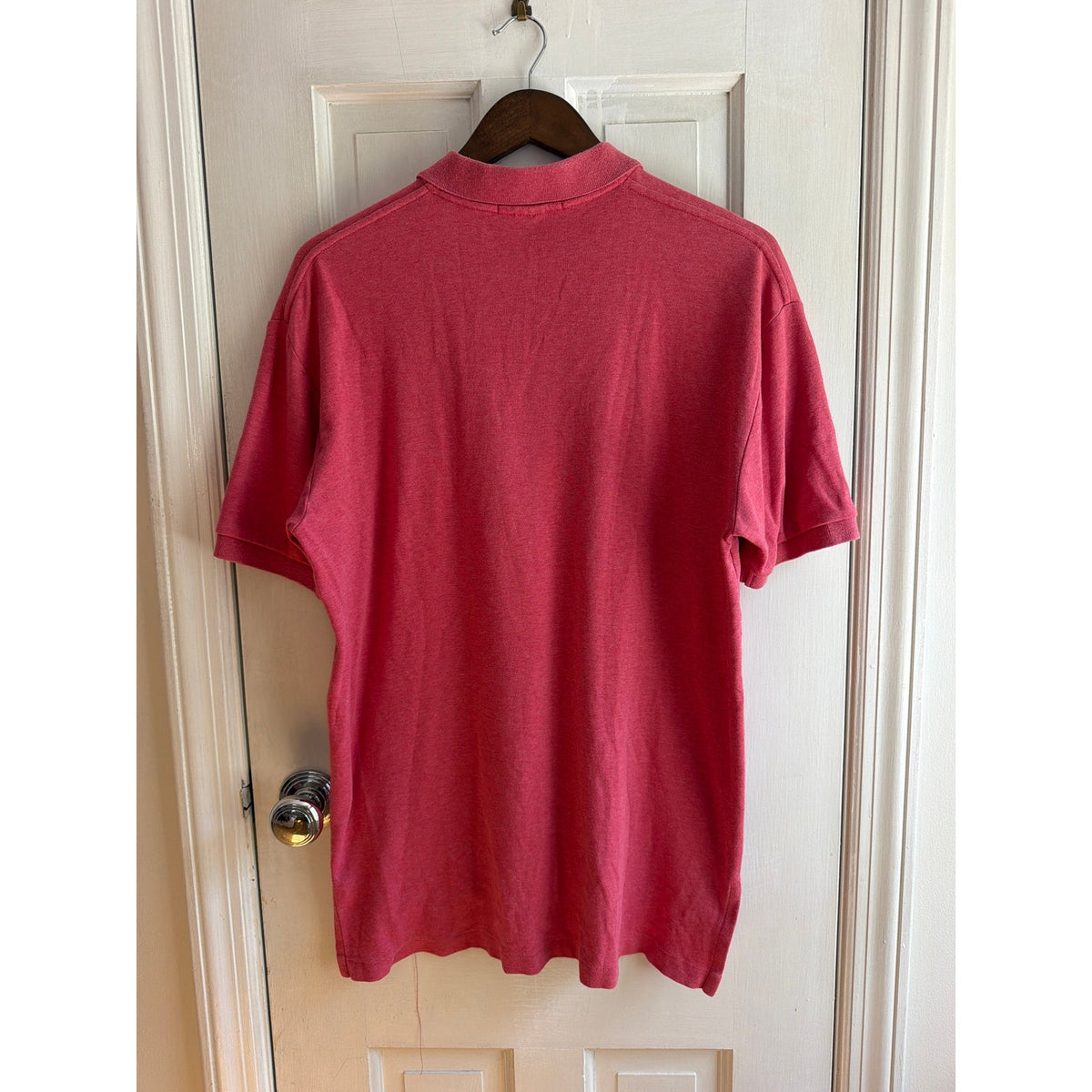 Polo Ralph Lauren Red Polo Shirt Men's Medium Blue Pony