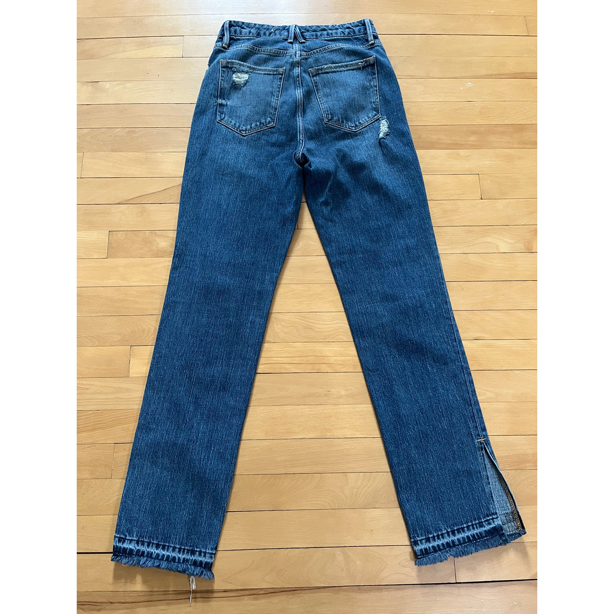 Good American Good Boy Straight Slit Hem Jeans 0/25 - ✨ High Rise Comfort ✨