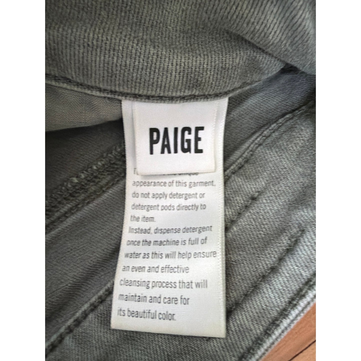 Paige Size 30 Slim Fit Green Cargo Jean