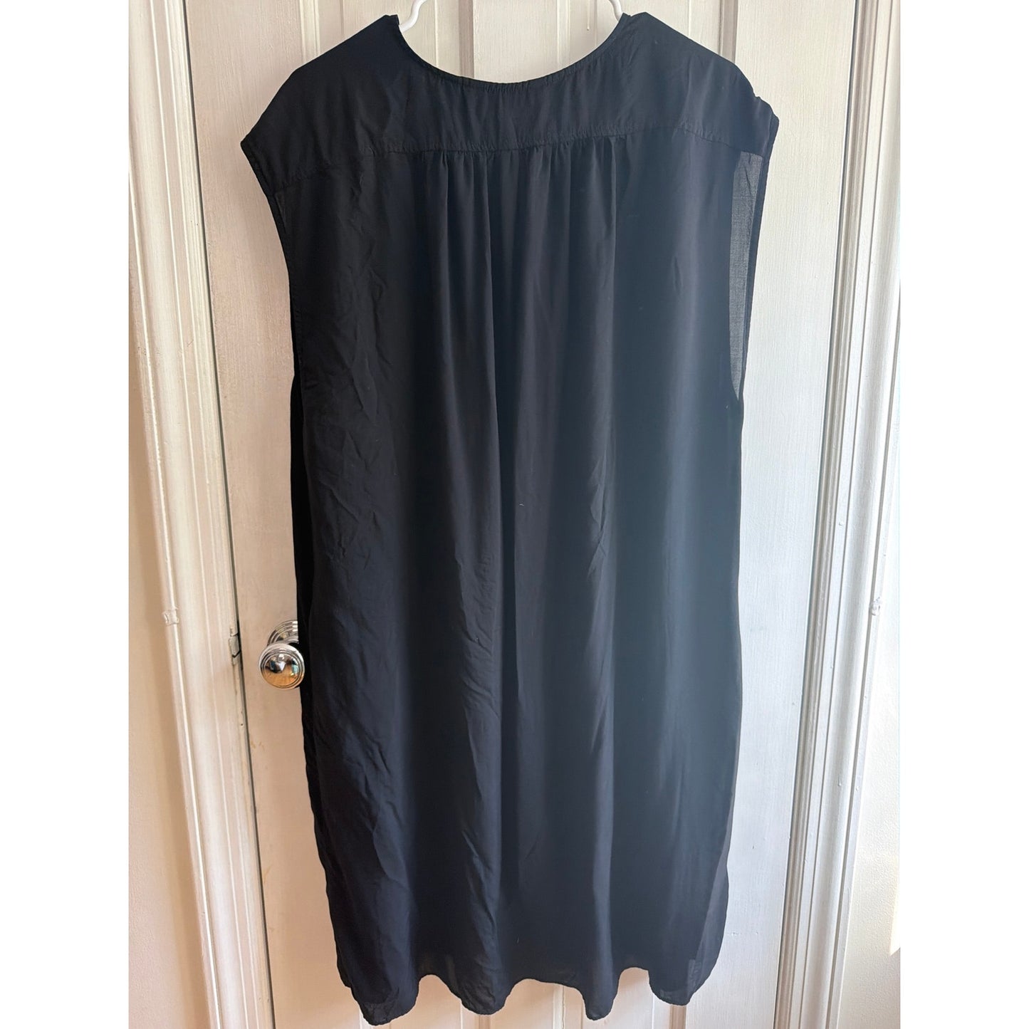 Athleta Dress Womens XL Black Lightweight Stretch Midi Travel Casual Athleisure