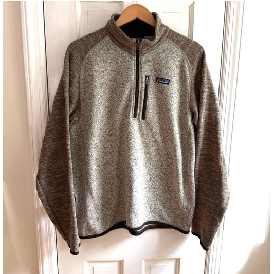 Patagonia Fleece Pullover Brown & Beige  Large
