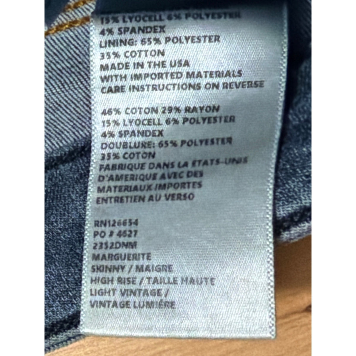 👖 L'Agence Sada High Rise Cropped Slim Jeans Summit Blue Wash Size 30