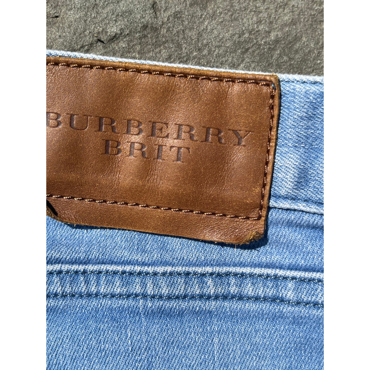 Burberry Brit Men's Designer Straight Leg Indigo Denim Jeans 30 x 32 Low Rise
