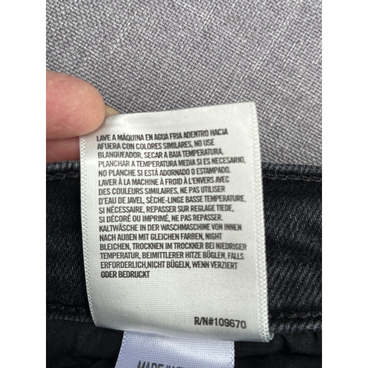 AGOLDE Riley High Rise Straight Crop Black Jeans Size 29 Panoramic