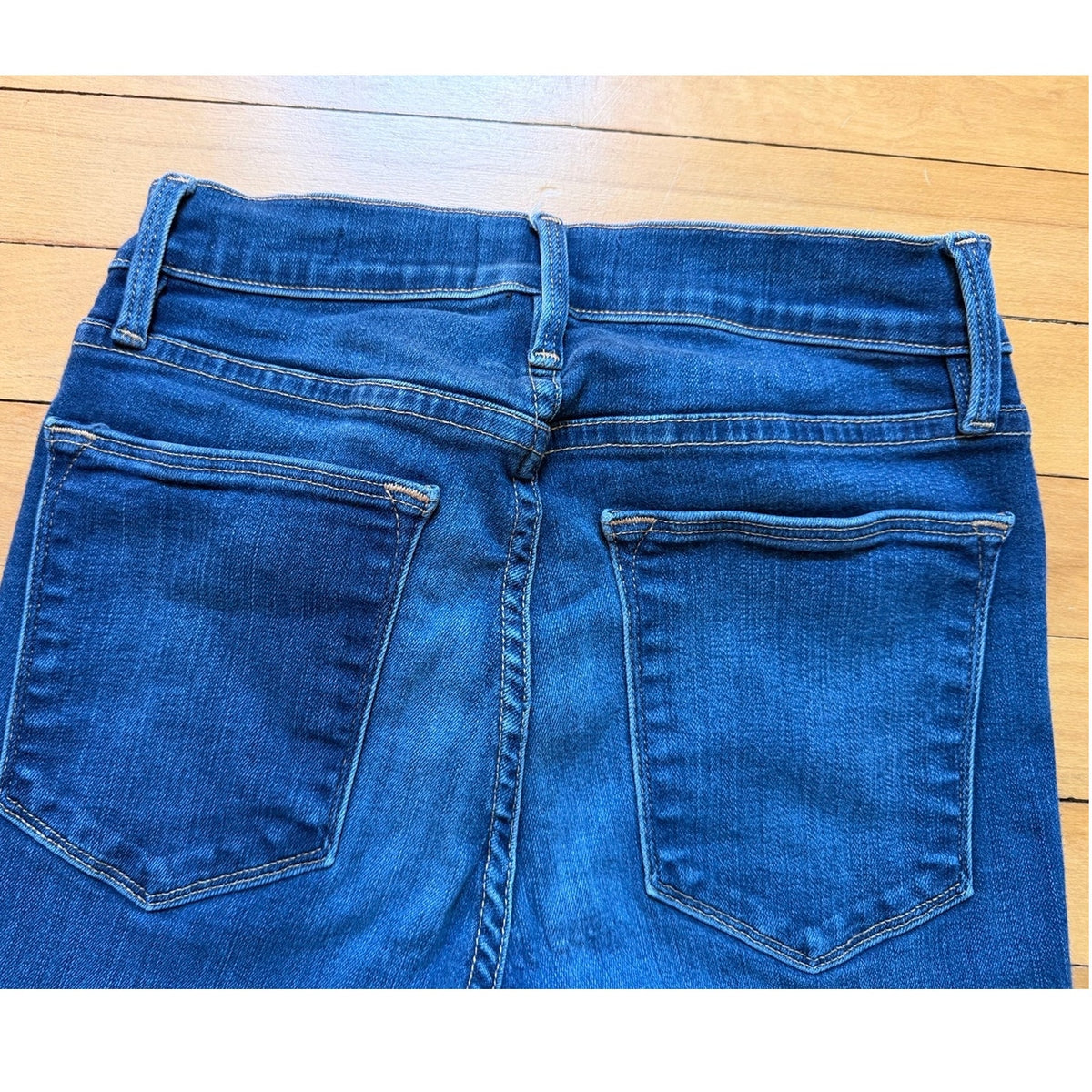 FRAME Le High Skinny Jeans 26 Columbia Road Dark Wash High Rise Stretch EUC